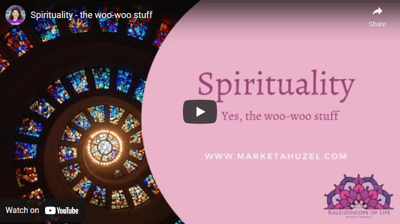 Spirituality, yes, the woo-woo stuff, colorful windows